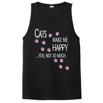 Cats Make Me Happy You Not So Much PosiCharge Competitor Tank