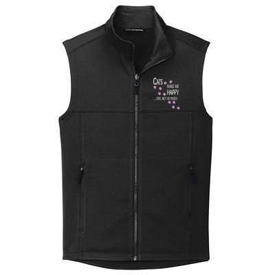 Cats Make Me Happy You Not So Much Collective Smooth Fleece Vest