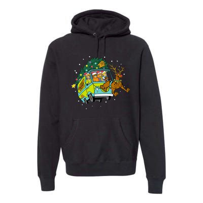 Christmas Mystery Machine Reindeer Gang Premium Hoodie