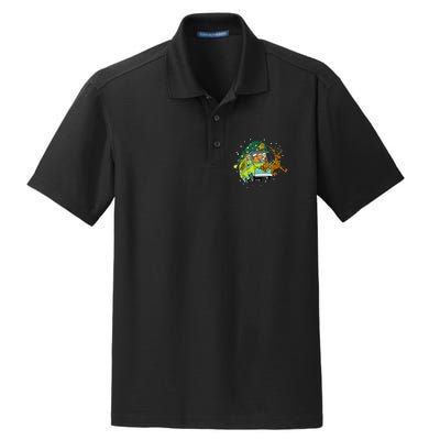 Christmas Mystery Machine Reindeer Gang Dry Zone Grid Polo