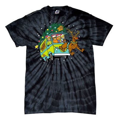 Christmas Mystery Machine Reindeer Gang Tie-Dye T-Shirt