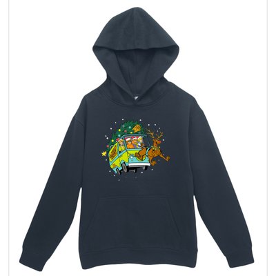 Christmas Mystery Machine Reindeer Gang Urban Pullover Hoodie