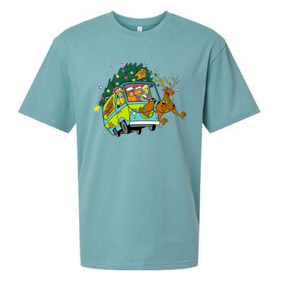 Christmas Mystery Machine Reindeer Gang Sueded Cloud Jersey T-Shirt