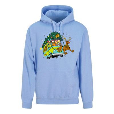 Christmas Mystery Machine Reindeer Gang Unisex Surf Hoodie