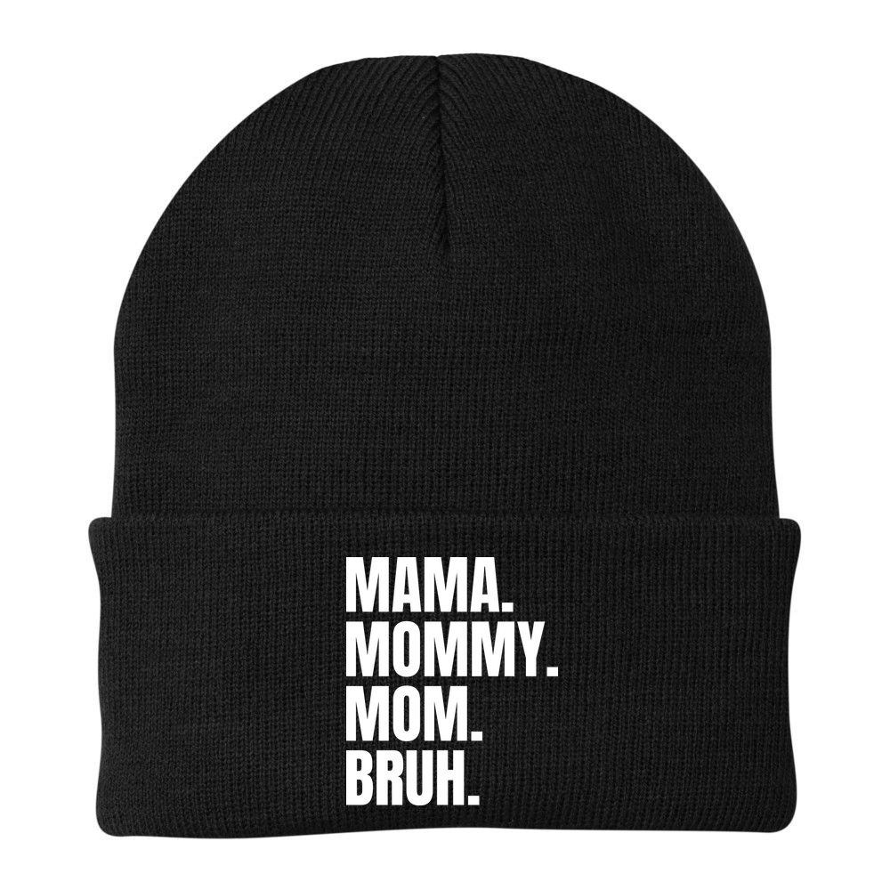 Classic Mama Mommy Mom Bruh Meme Beanie