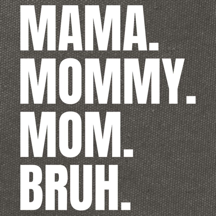 Classic Mama Mommy Mom Bruh Meme Cotton Canvas Backpack