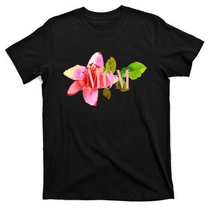 Cute Mom Mother Wife Flower Baby Shower Mother's Day Top T-Shirt