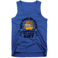 Cats Make Me Happy Hu Make My Head Hurt Cats Lover Great Gift Tank Top