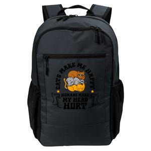 Cats Make Me Happy Hu Make My Head Hurt Cats Lover Great Gift Daily Commute Backpack