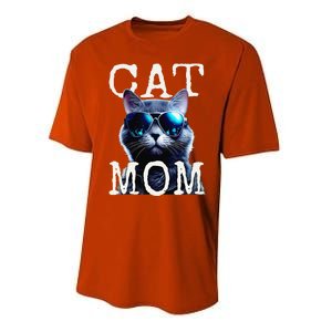 Cat Mom Mother House Cats Mommy Mum Mothers Day Cat Performance Sprint T-Shirt