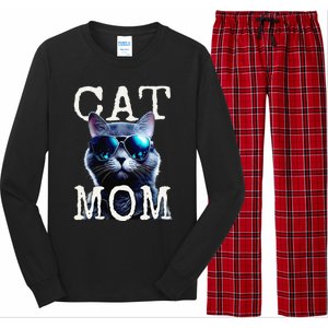 Cat Mom Mother House Cats Mommy Mum Mothers Day Cat Long Sleeve Pajama Set