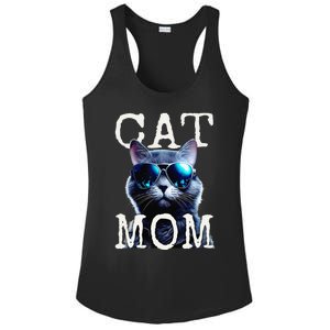 Cat Mom Mother House Cats Mommy Mum Mothers Day Cat Ladies PosiCharge Competitor Racerback Tank