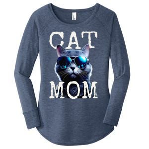 Cat Mom Mother House Cats Mommy Mum Mothers Day Cat Women's Perfect Tri Tunic Long Sleeve Shirt