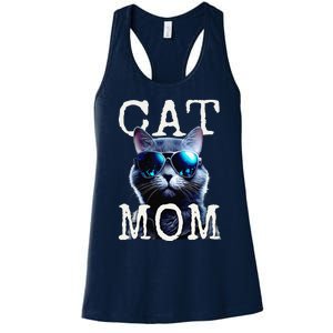 Cat Mom Mother House Cats Mommy Mum Mothers Day Cat Women's Racerback Tank