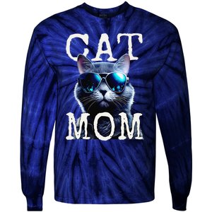 Cat Mom Mother House Cats Mommy Mum Mothers Day Cat Tie-Dye Long Sleeve Shirt