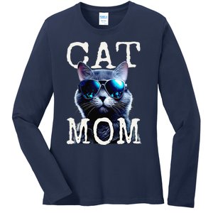 Cat Mom Mother House Cats Mommy Mum Mothers Day Cat Ladies Long Sleeve Shirt