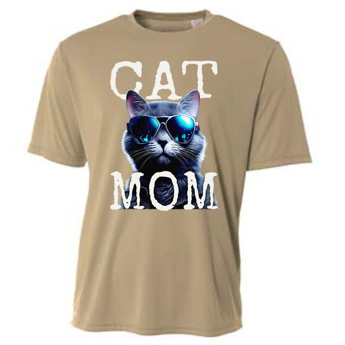 Cat Mom Mother House Cats Mommy Mum Mothers Day Cat Cooling Performance Crew T-Shirt