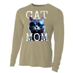 Cat Mom Mother House Cats Mommy Mum Mothers Day Cat Cooling Performance Long Sleeve Crew