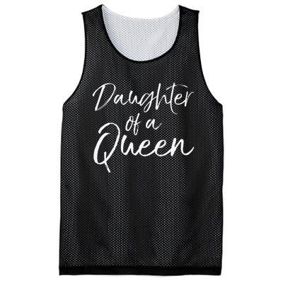 Cute Matching Mom & Daughter Gift Daughter of a Queen Mesh Reversible Basketball Jersey Tank