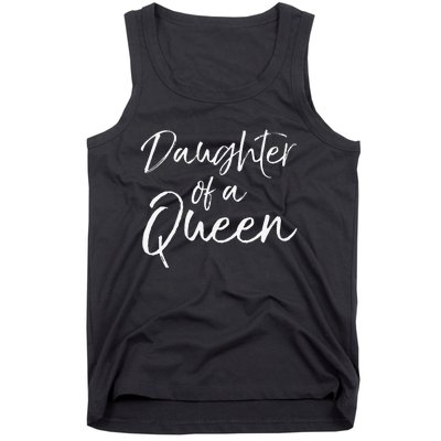 Cute Matching Mom & Daughter Gift Daughter of a Queen Tank Top