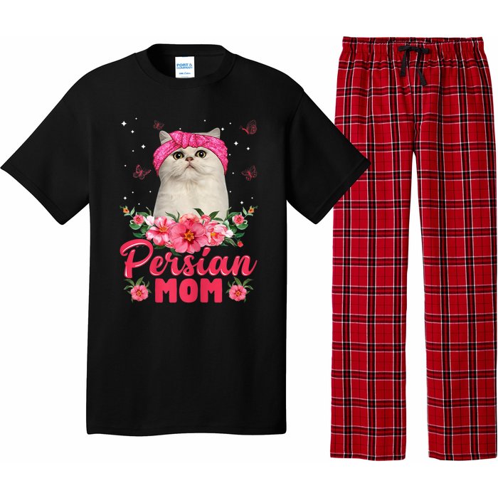 Cat Mom MotherS Day Gifts Flowers Persian Mom Pajama Set