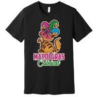 Cat Meow Mardi Gras Catnival Funny Mardi Gras Premium T-Shirt