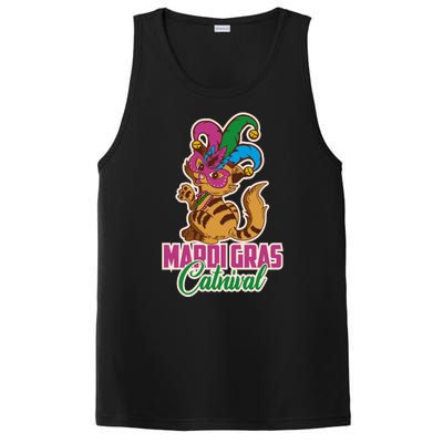 Cat Meow Mardi Gras Catnival Funny Mardi Gras PosiCharge Competitor Tank