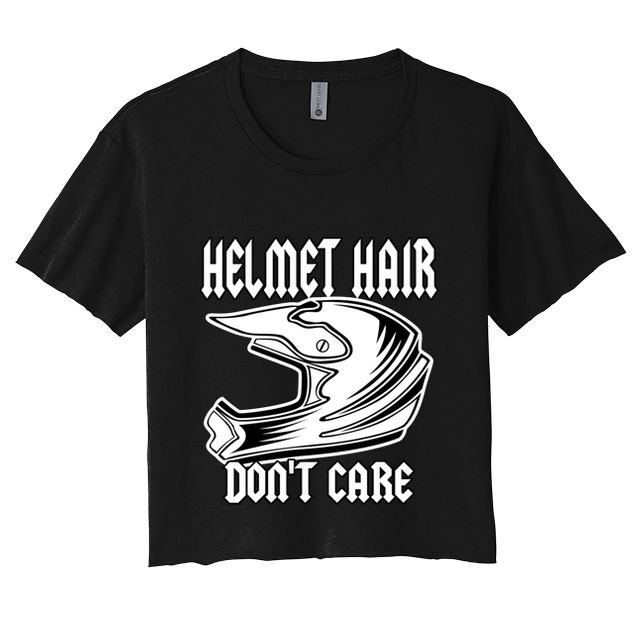Classic Motorcyclist Motorcross Helmet 'S Motorcycle Great Gift Crop Top