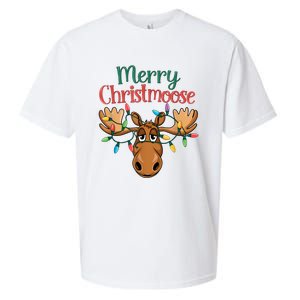 Christmas Moose Merry Christmoose Sueded Cloud Jersey T-Shirt