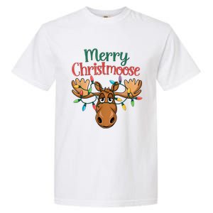 Christmas Moose Merry Christmoose Garment-Dyed Heavyweight T-Shirt