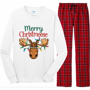 Christmas Moose Merry Christmoose Long Sleeve Pajama Set