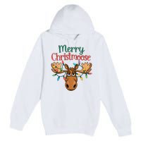 Christmas Moose Merry Christmoose Premium Pullover Hoodie