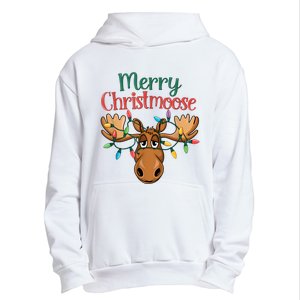 Christmas Moose Merry Christmoose Urban Pullover Hoodie