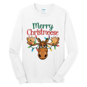 Christmas Moose Merry Christmoose Tall Long Sleeve T-Shirt