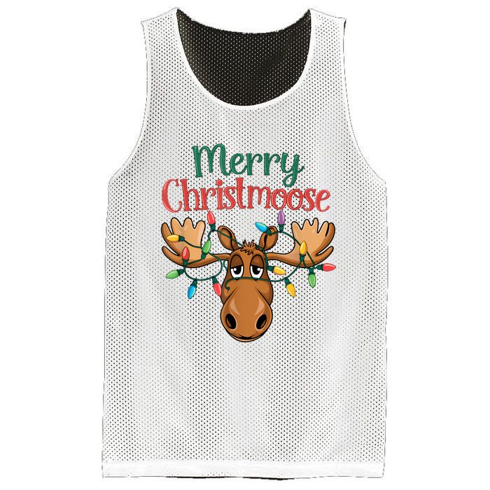 Christmas Moose Merry Christmoose Mesh Reversible Basketball Jersey Tank