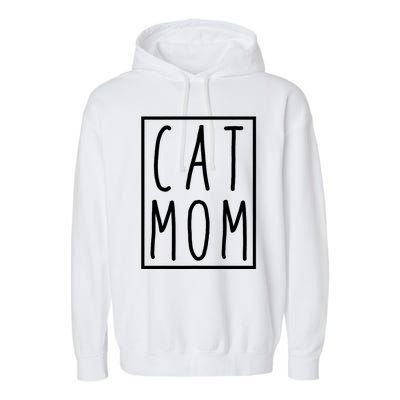 Cat Mom Mothers Day Cat Mother Garment-Dyed Fleece Hoodie