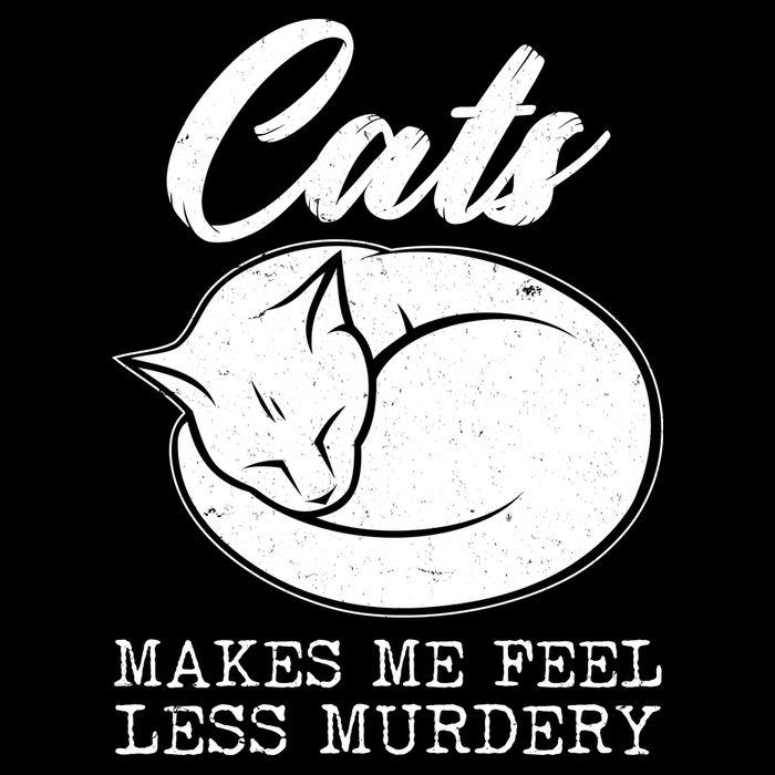 Cats Makes Me Feel Less Murdery 16 in Basic Backpack