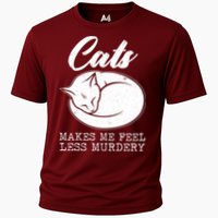 Cats Makes Me Feel Less Murdery Cooling Performance Crew T-Shirt