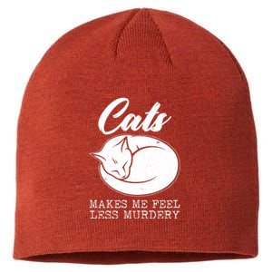 Cats Makes Me Feel Less Murdery Sustainable Beanie