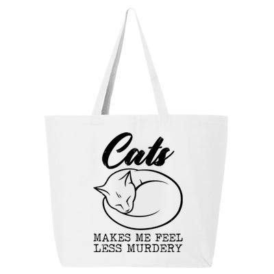 Cats Makes Me Feel Less Murdery 25L Jumbo Tote