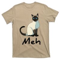 Cat Meh Meow Funny Siamese Cat Lovers Gift T-Shirt