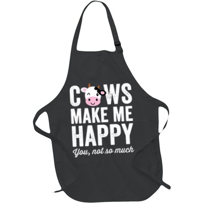 Cows Make Me Happy You Not So Much Hoodie - Farmer Cows Apron