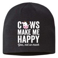 Cows Make Me Happy You Not So Much Hoodie - Farmer Cows Sustainable Beanie