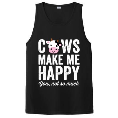 Cows Make Me Happy You Not So Much Hoodie - Farmer Cows PosiCharge Competitor Tank