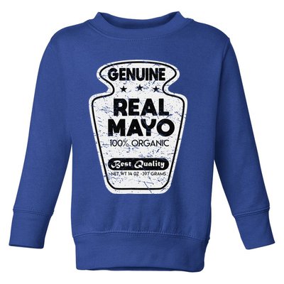 Condiment Mayo Mayonnaise Costume Vintage Halloween Gifts Toddler Sweatshirt