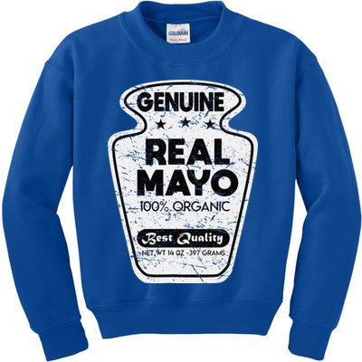 Condiment Mayo Mayonnaise Costume Vintage Halloween Gifts Kids Sweatshirt