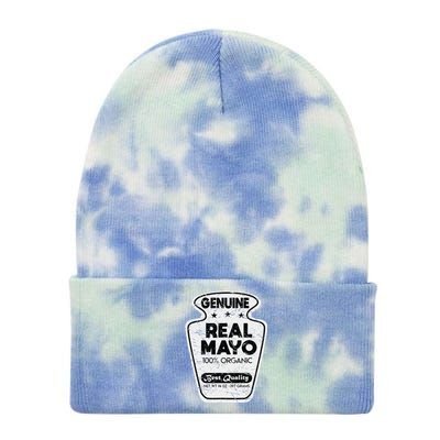 Condiment Mayo Mayonnaise Costume Vintage Halloween Gifts Tie Dye 12in Knit Beanie