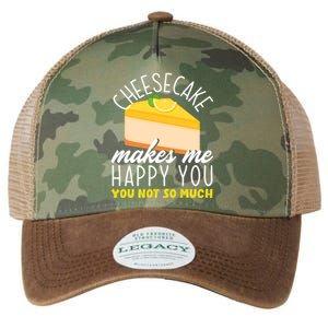 Cheesecake Makes Me Happy Cheese Cake Dessert Great Gift Legacy Tie Dye Trucker Hat