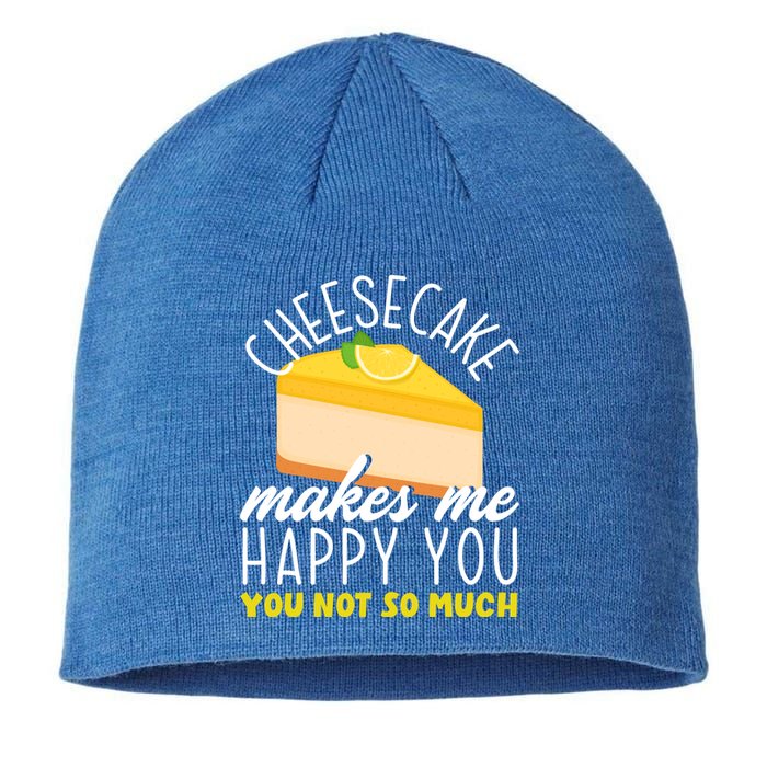 Cheesecake Makes Me Happy Cheese Cake Dessert Great Gift Sustainable Beanie