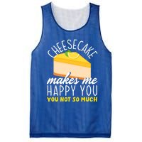 Cheesecake Makes Me Happy Cheese Cake Dessert Great Gift Mesh Reversible Basketball Jersey Tank